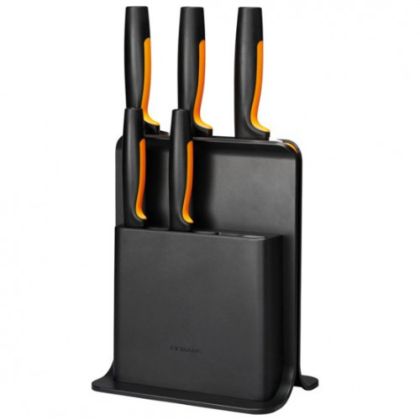  Блок ножове Fiskars Functional Form с PVC стойка - 5 броя