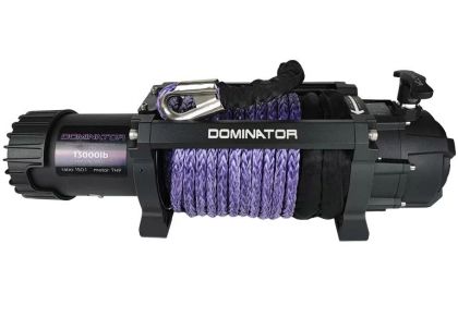 Бърза лебедка DOMINATOR D13000SR (5907 кг) със синтетично въже (12V/24V)