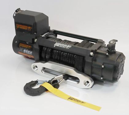 Бърза лебедка KangarooWinch XP 8000 синтетично въже