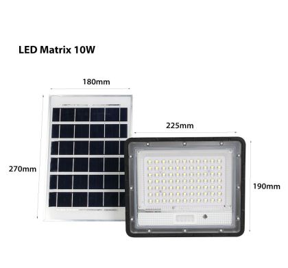 LED соларен прожектор MATRIX с панел, модели от 5W до 20W