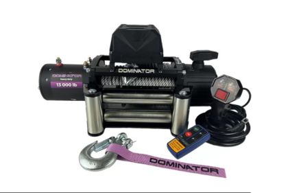 Лебедка 12V за пътна помощ / джип Dominator 13000HD 5.9 тона
