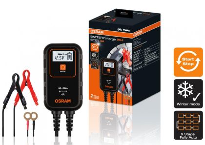 Интелигентно зарядно за акумулатор OSRAM BATTERYcharge 904 6/12V, 2/4A до 90Ah