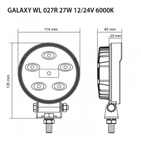 LED фар Galaxy 27W