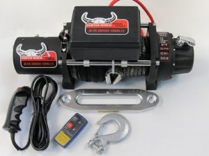 Лебедка HUNTER WINCH 9500 LBS синтетично въже