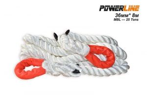 Кинетично въже PowerLine 36 мм / 8 метра – 25000 кг