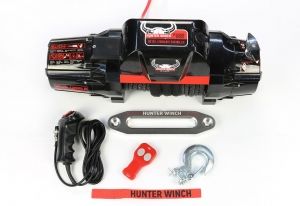 Бърза лебедка Hunter Winch H12000 Sport 12V със синтетично въже