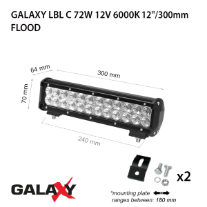 Led бар Galaxy LBL C от 12 W до 192 W
