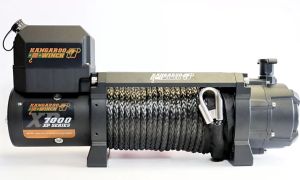 Бърза лебедка KangarooWinch XP 7000 синтетично въже