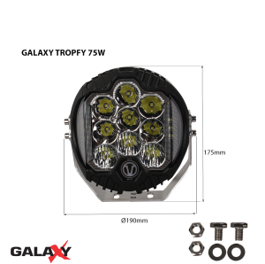 Led фар Galaxy Trophy 75W