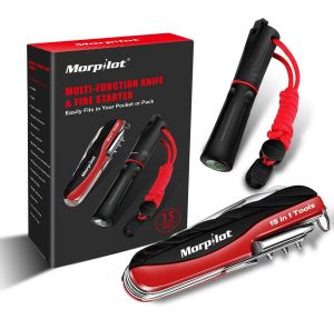 Мултифункционален нож 15 в 1 с магнезиева запалка и компас Morpilot