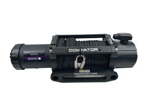 Лебедка Dominator D15000 HD SR 12V (6810 кг) синтетично въже